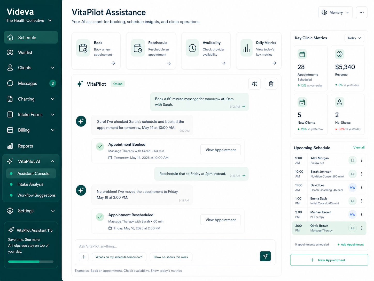 VitaPilot Assistance Interface